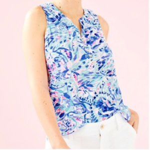 LILLY PULITZER ESSIE Top, Like new, Size Medium,